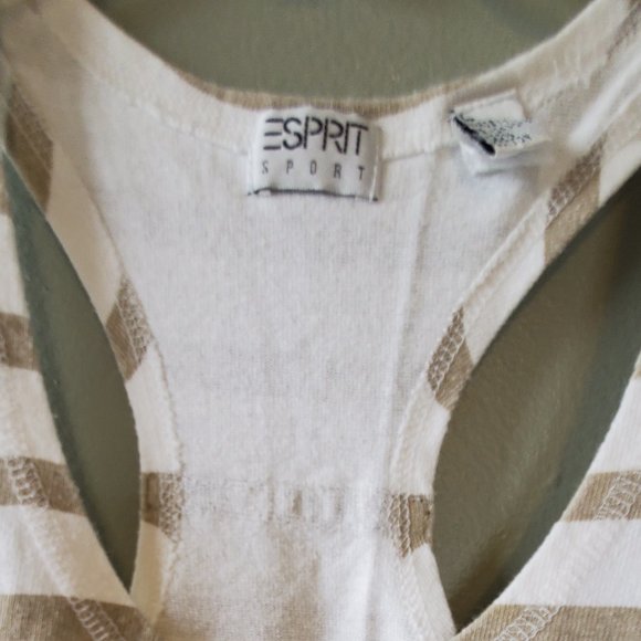 ESPRIT Tan and White Cross Back - Picture 3 of 5